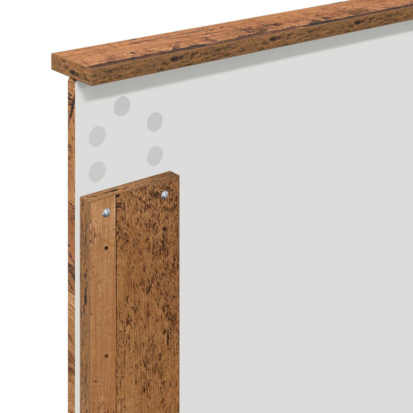 Cadre de lit avec tête de lit vidaXL bois de récupération 90 x 200 cm bois d'ingénierie