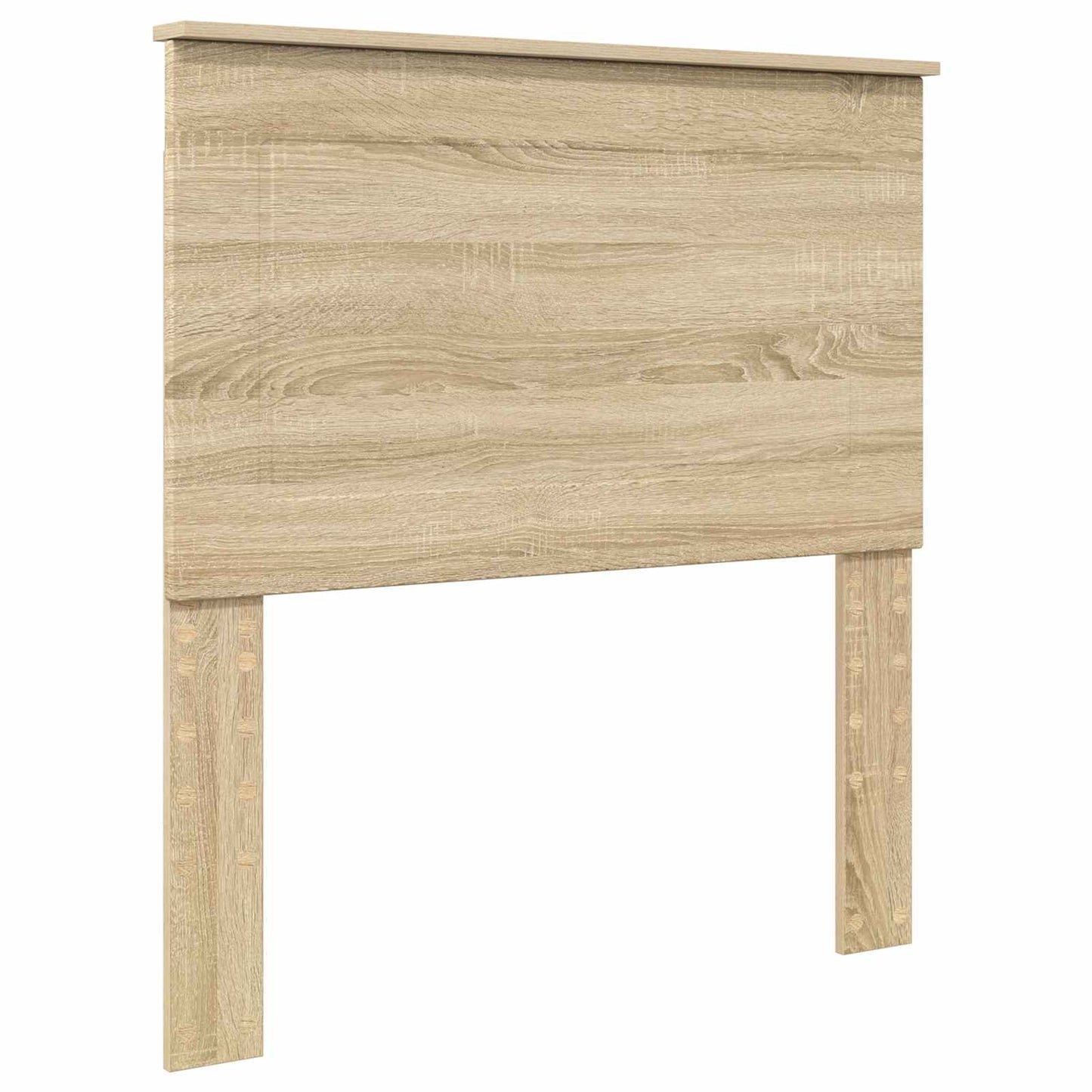 vidaXL Bettrahmen Sonoma Eiche und Silber 75 x 190 cm Holzwerkstoff