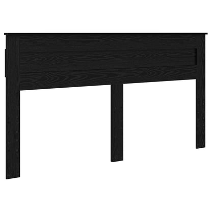vidaXL Bettrahmen Schwarz 200 x 200 cm Massives Kiefernholz