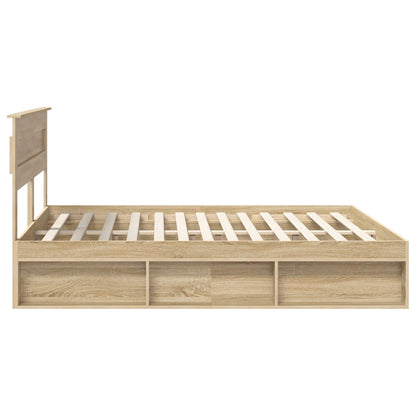 vidaXL Bettrahmen Sonoma 180 x 200 cm Massives Kiefernholz