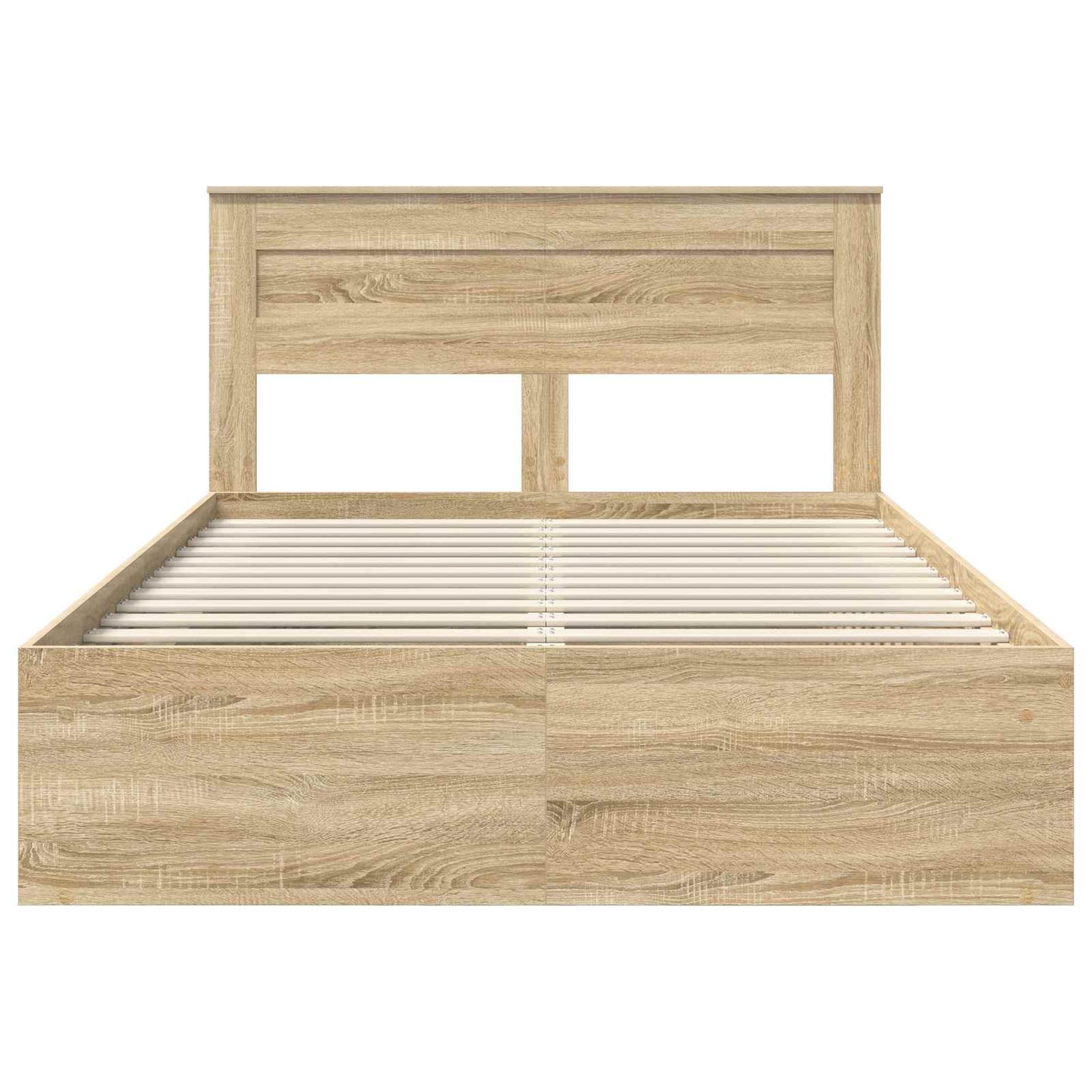 vidaXL Bettrahmen Sonoma 160 x 200 cm Massives Kiefernholz