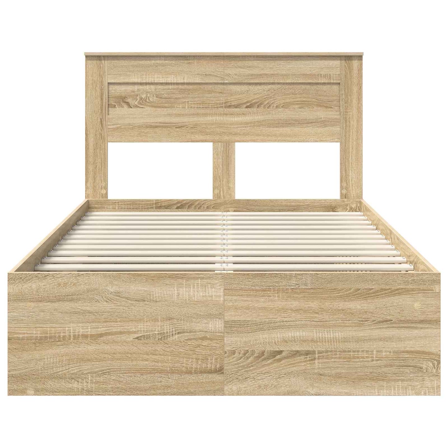 vidaXL Bettrahmen Sonoma 120 x 200 cm Massives Kiefernholz