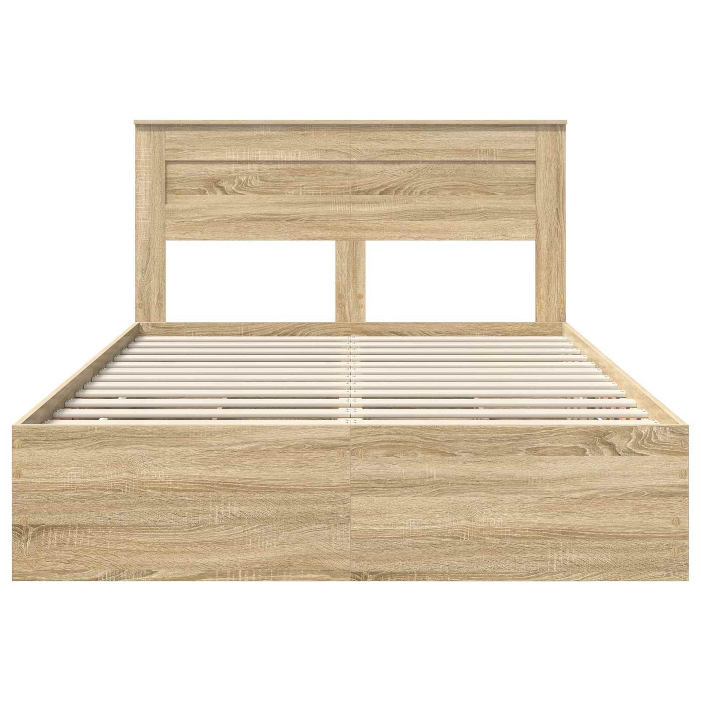 vidaXL Bettrahmen Sonoma-Eiche 140 x 200 cm Ingenieurs Holz