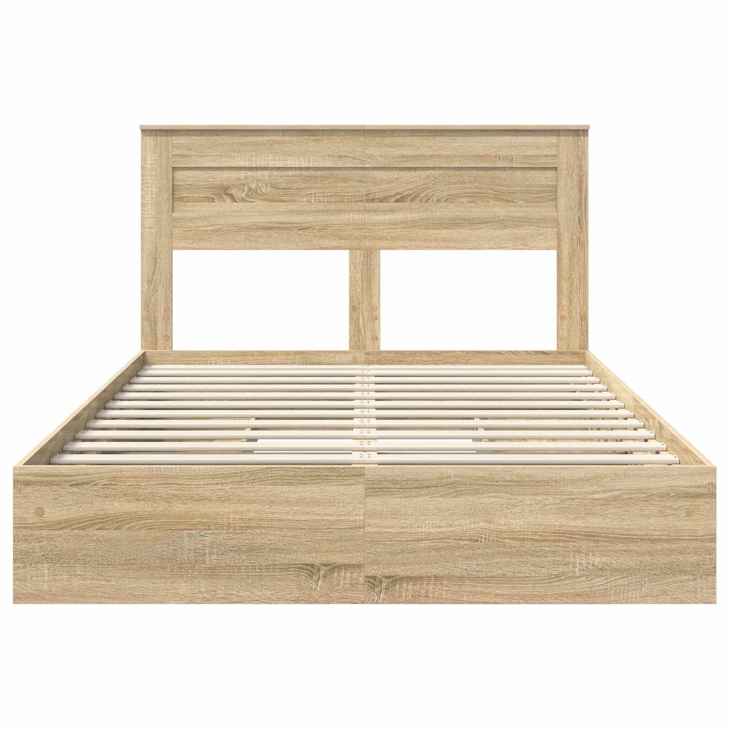 vidaXL Lit de rangement chêne Sonoma 140 x 190 cm Aggloméré