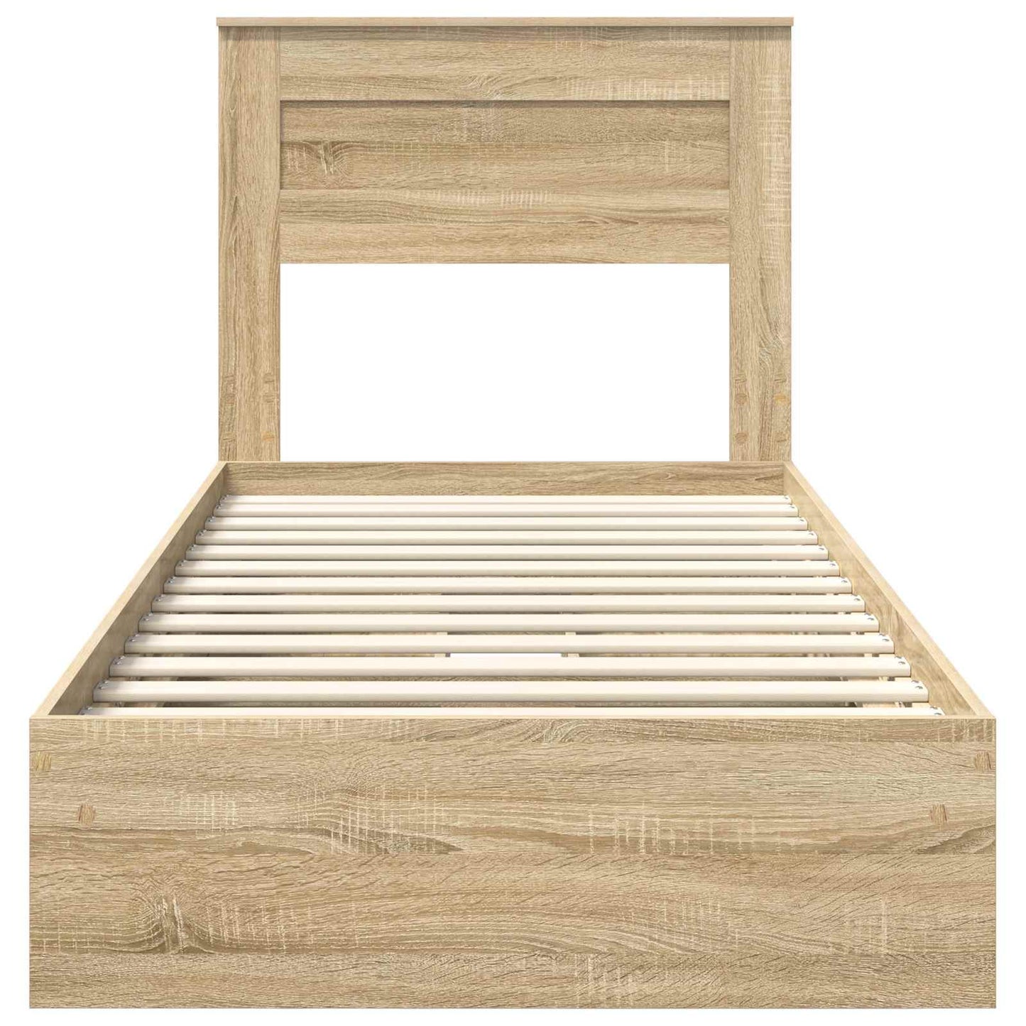 vidaXL Aufbewahrungsbett Sonoma-Eiche 90 x 200 cm Holzwerkstoff
