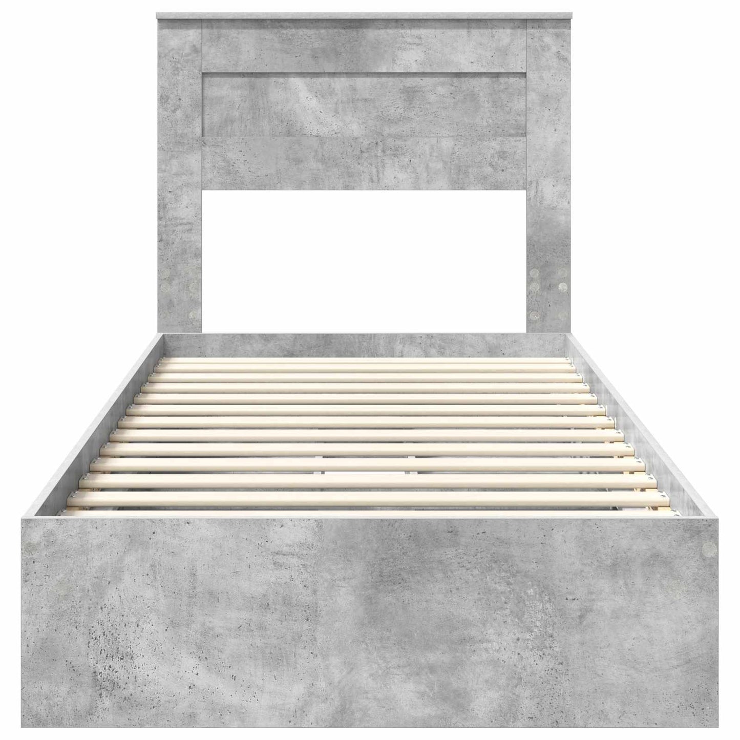 vidaXL Aufbewahrungsbett Beton Grau 75 x 190 cm Holzwerkstoff