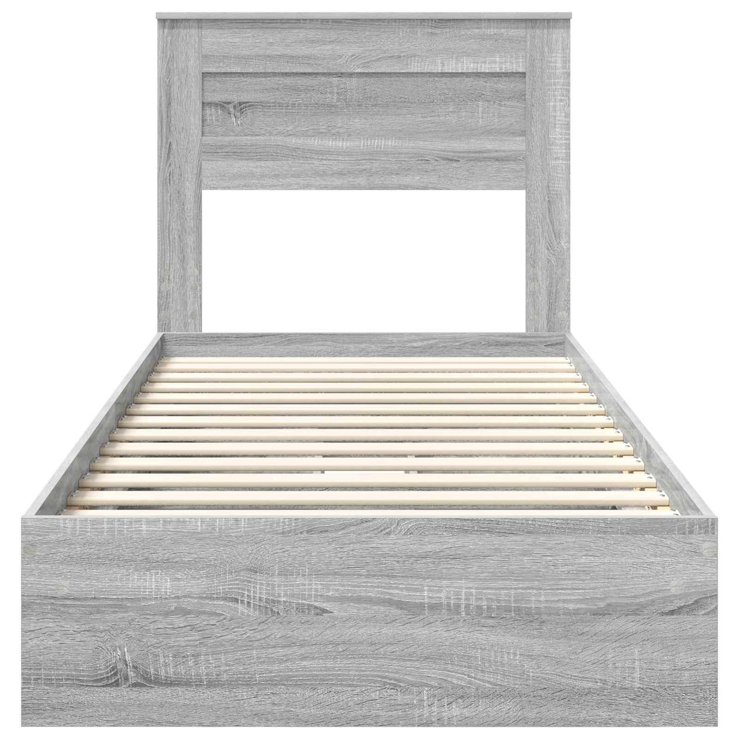 vidaXL Aufbewahrungsbett Graues Sonoma 75 x 190 cm Holzwerkstoff