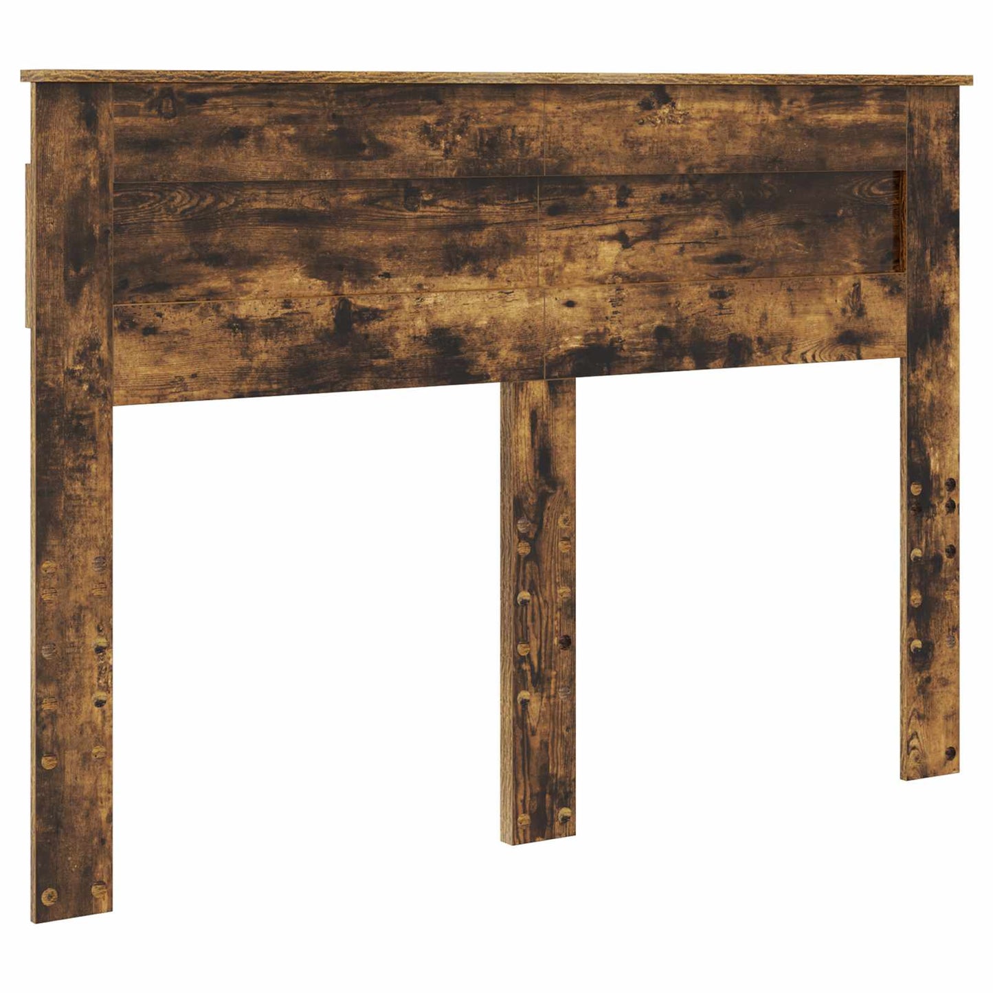vidaXL Bettrahmen Geräucherte Eiche 140 x 190 cm Holzwerkstoff