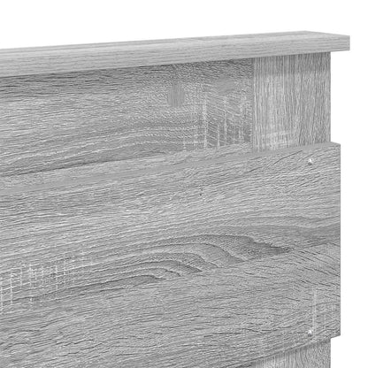 vidaXL Bettrahmen Graues Sonoma 140 x 200 cm Holzwerkstoff