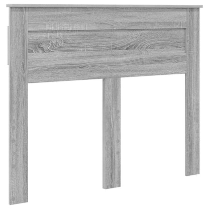 vidaXL Bettrahmen Graues Sonoma 135 x 190 cm Holzwerkstoff