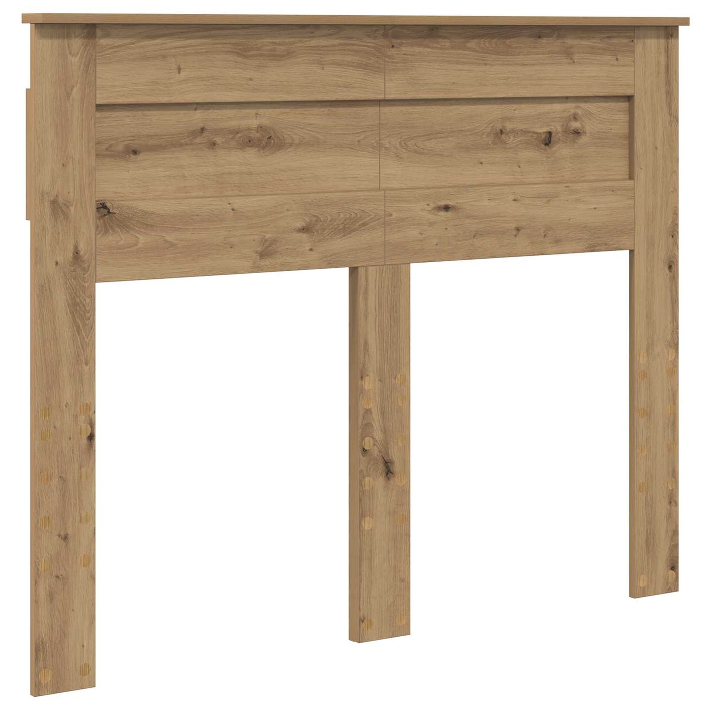 vidaXL Bettrahmen Artisan-Eiche 135 x 190 cm Holzwerkstoff