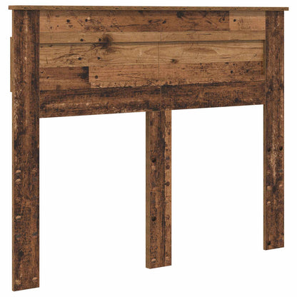 vidaXL Bettrahmen mit Kopfteil Altholz 120 x 190 cm Holzwerkstoff