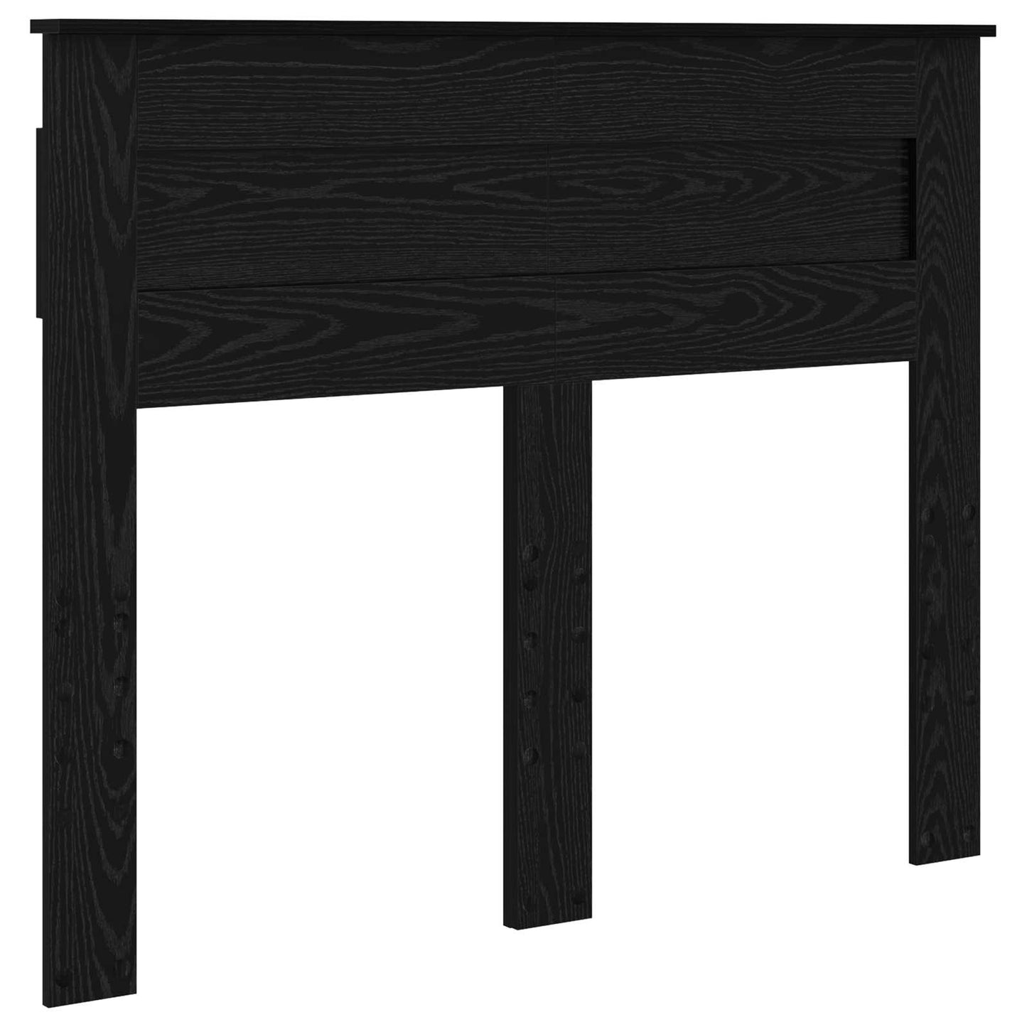 vidaXL Bettrahmen Schwarz Eichen-Optik 120 x 200 cm Holzwerkstoff