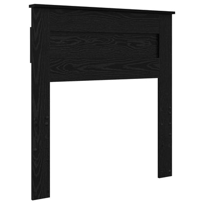 vidaXL Bettrahmen Schwarz Eichen-Optik 100 x 200 cm Holzwerkstoff