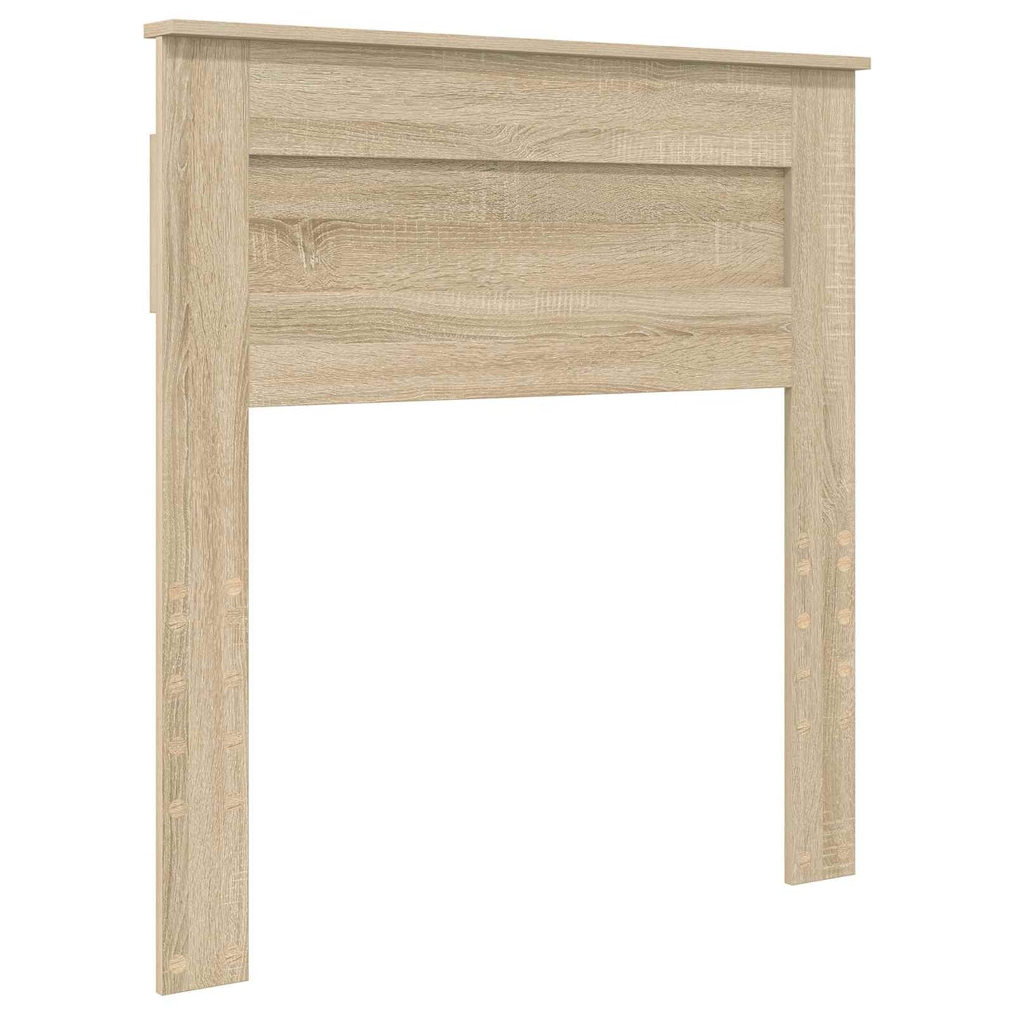vidaXL Bettrahmen mit Kopfteil Sonoma-Eiche 90 x 190 cm Holzwerkstoff