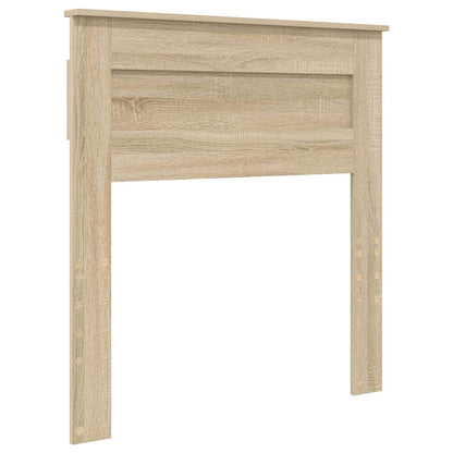 vidaXL Bettrahmen mit Kopfteil Sonoma-Eiche 90 x 190 cm Holzwerkstoff