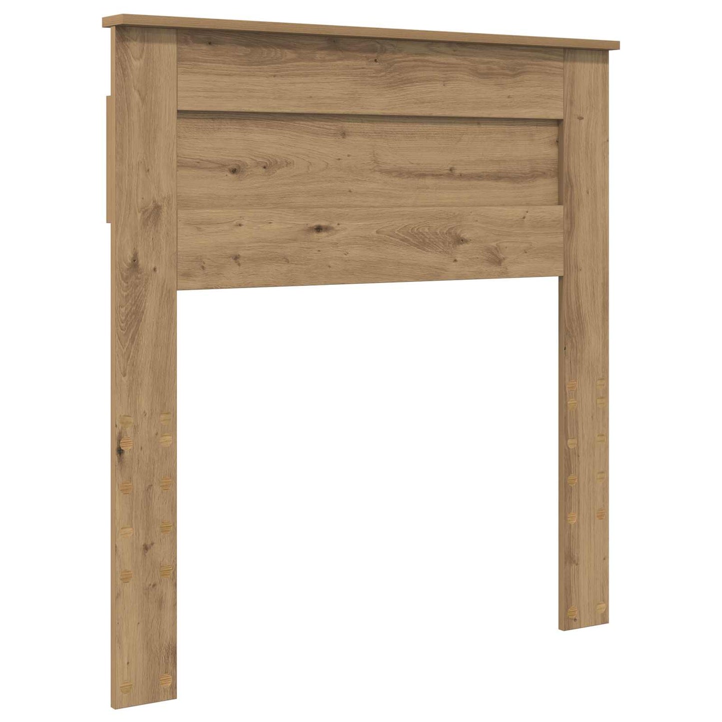 vidaXL Bettrahmen mit Kopfteil Artisan-Eiche 90 x 190 cm Holzwerkstoff