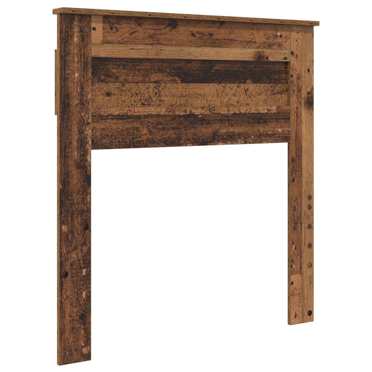Cadre de lit avec tête de lit vidaXL bois de récupération 90 x 200 cm bois d'ingénierie