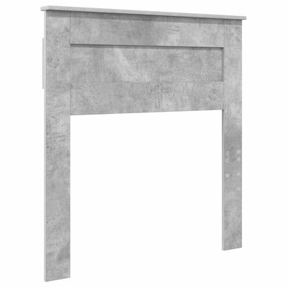 vidaXL Bettrahmen Beton Grau und Silber 75 x 190 cm Holzwerkstoff
