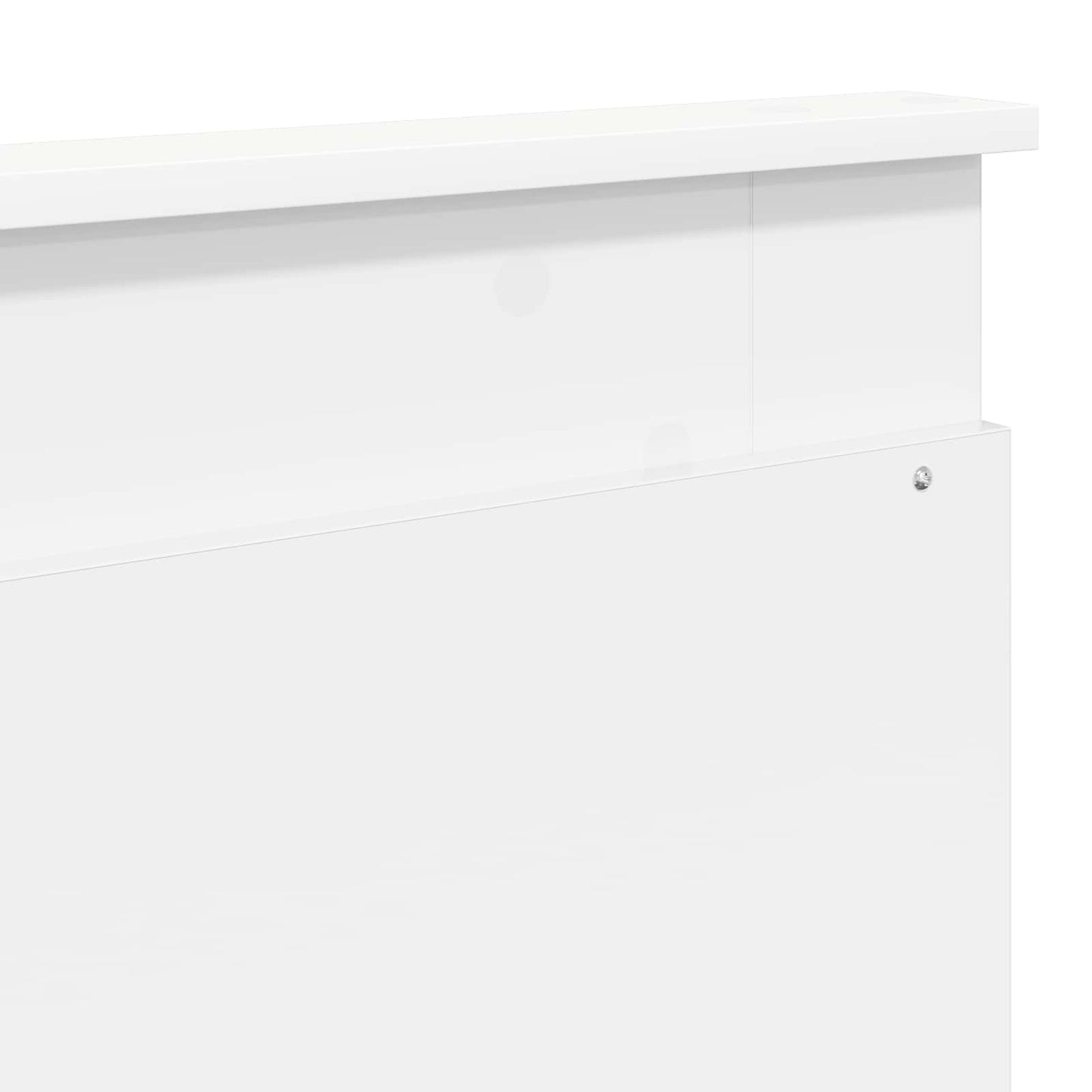 Bettrahmen mit Kopfteil Weiß 200 x 200 cm Massives Kiefernholz