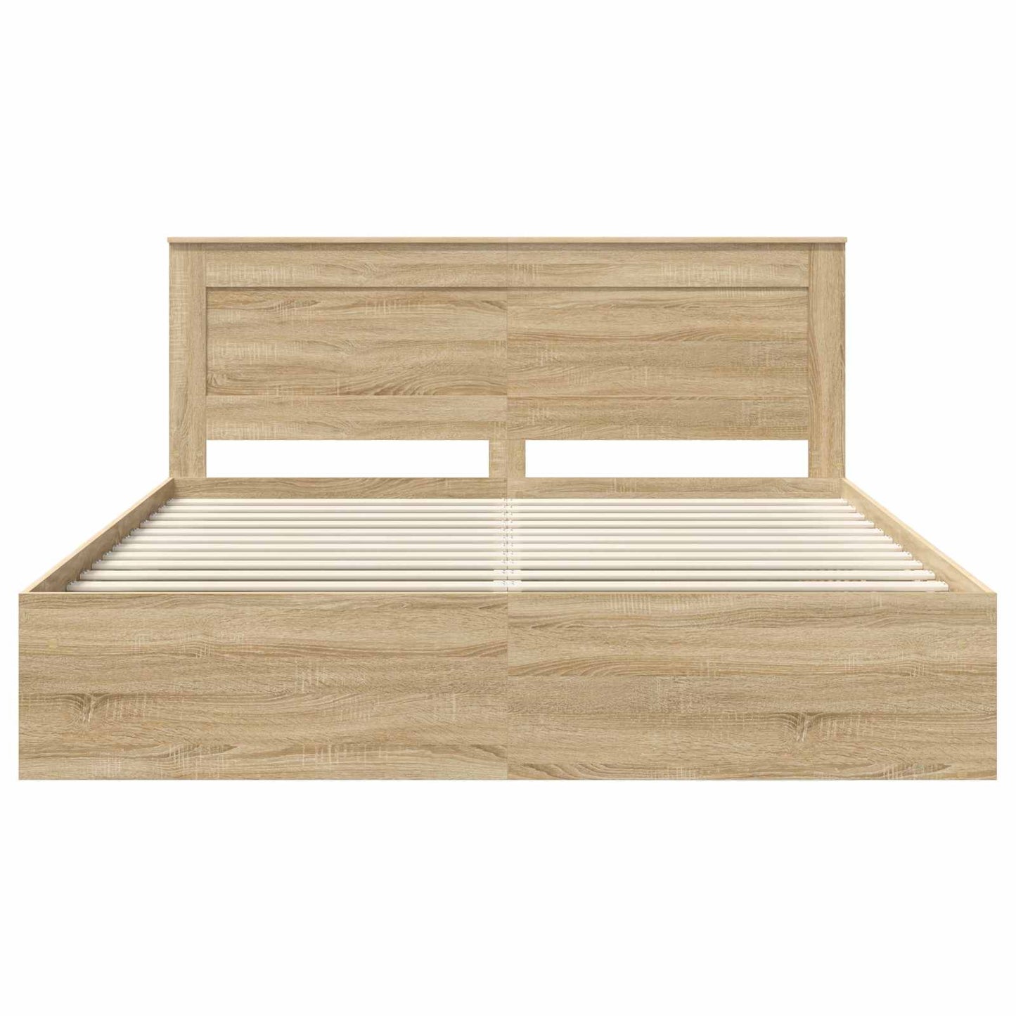 vidaXL Bettrahmen Sonoma 200 x 200 cm Massives Kiefernholz