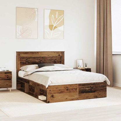 vidaXL Cadre de lit bois de récupération 160 x 200 cm Pin massif