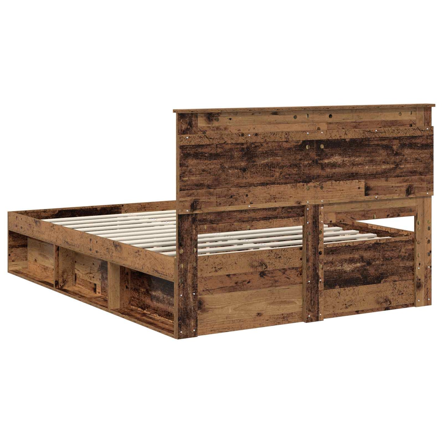 vidaXL Cadre de lit bois de récupération 150 x 200 cm Bois de pin massif
