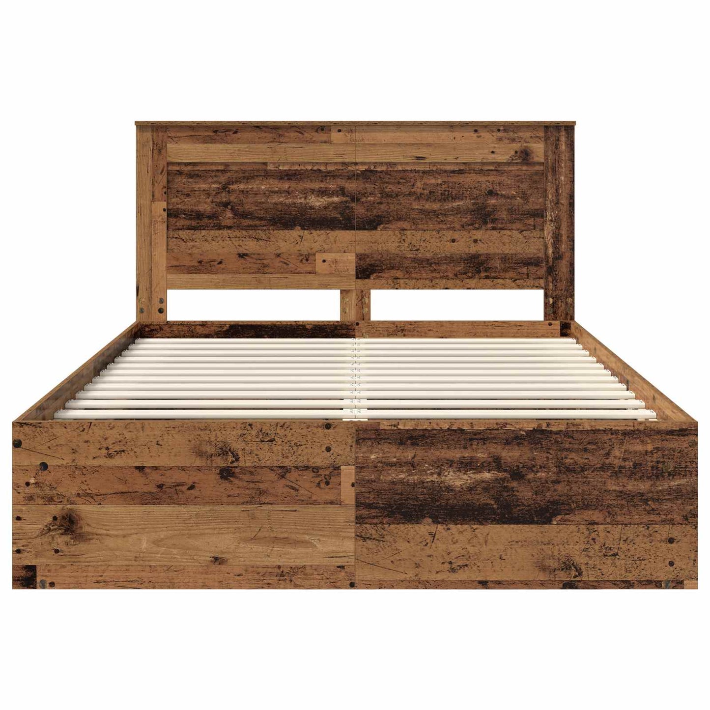 vidaXL Cadre de lit bois de récupération 150 x 200 cm Bois de pin massif