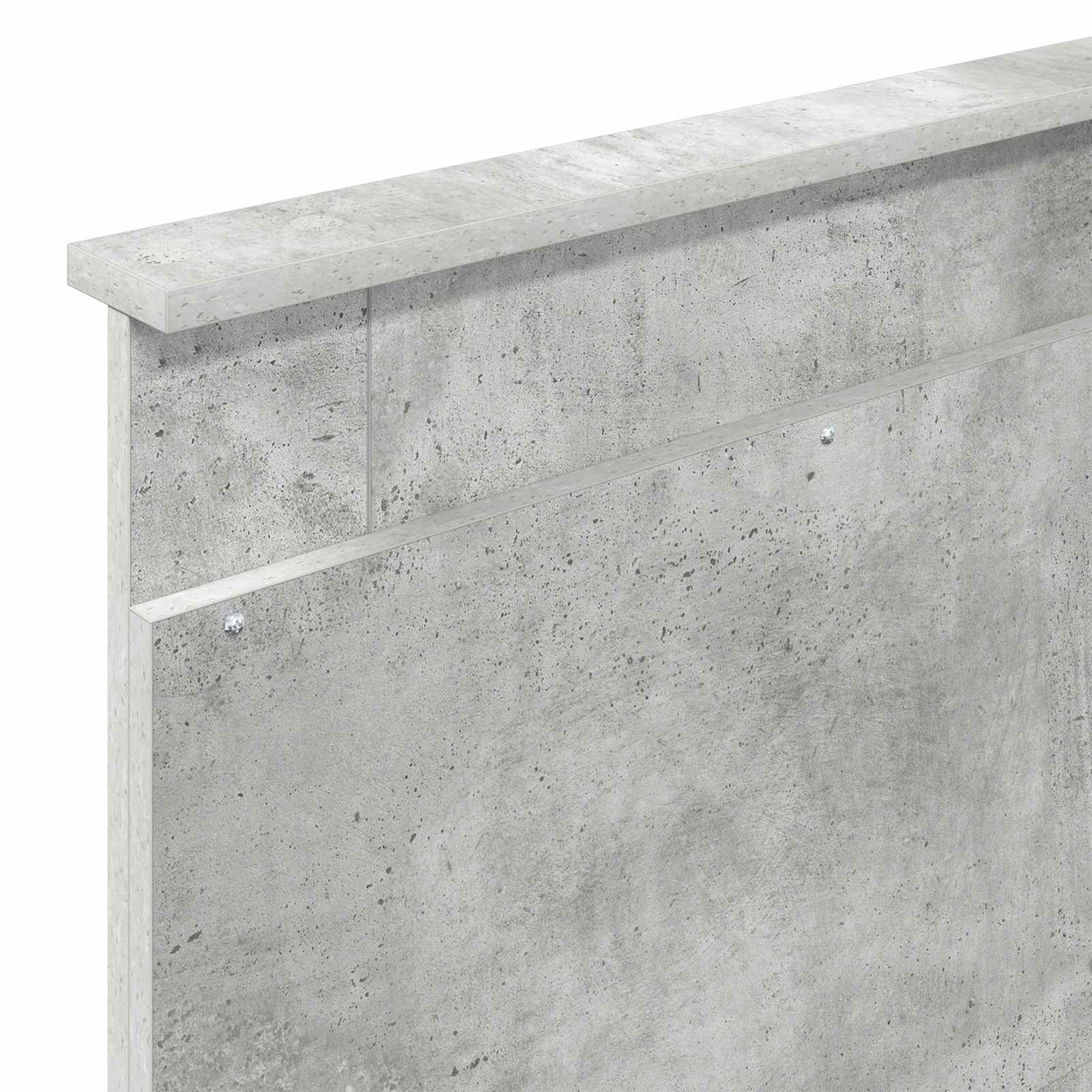 Bettrahmen Beton Grau 75 x 190 cm Massives Kiefernholz