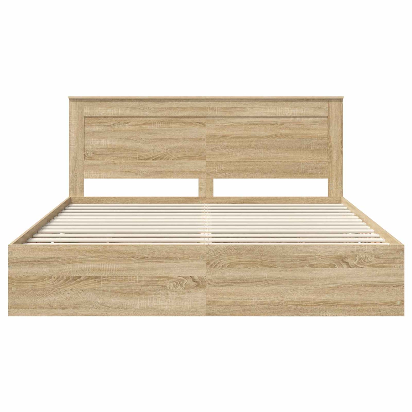 vidaXL Bettrahmen Sonoma-Eiche 200 x 200 cm Ingenieurs Holz
