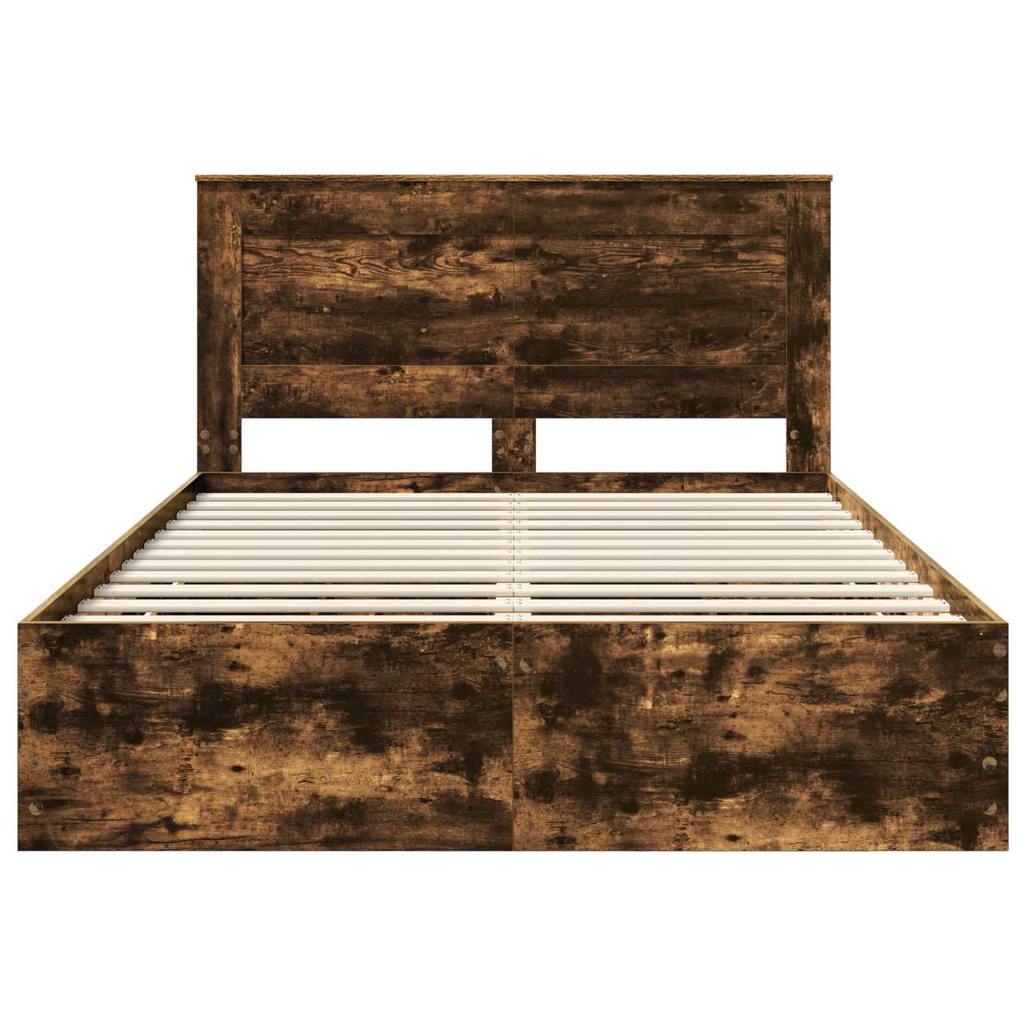 Bettrahmen Geräucherte Eiche 140 x 190 cm Ingenieurs Holz