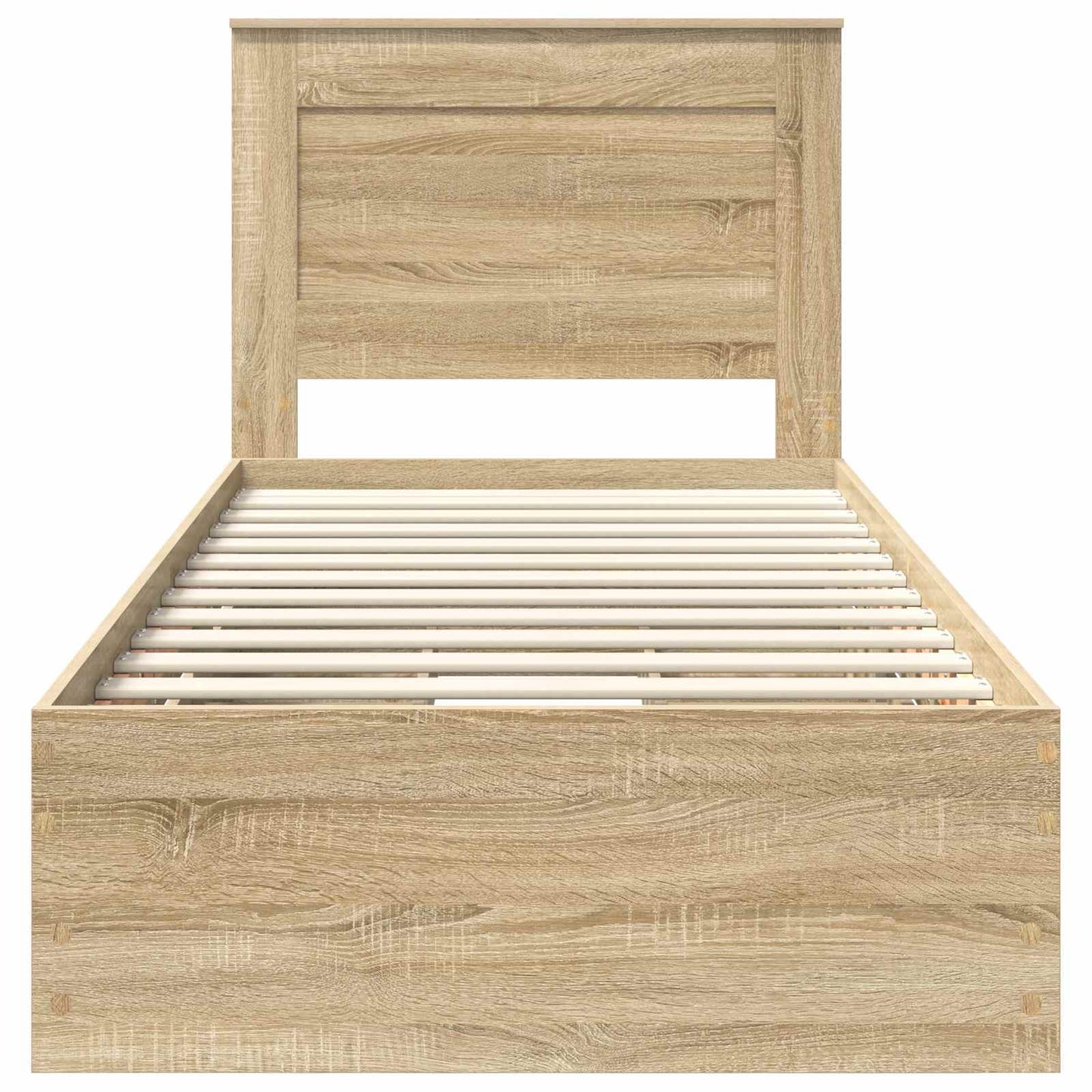 vidaXL Bettrahmen Sonoma-Eiche 90 x 200 cm Ingenieurs Holz