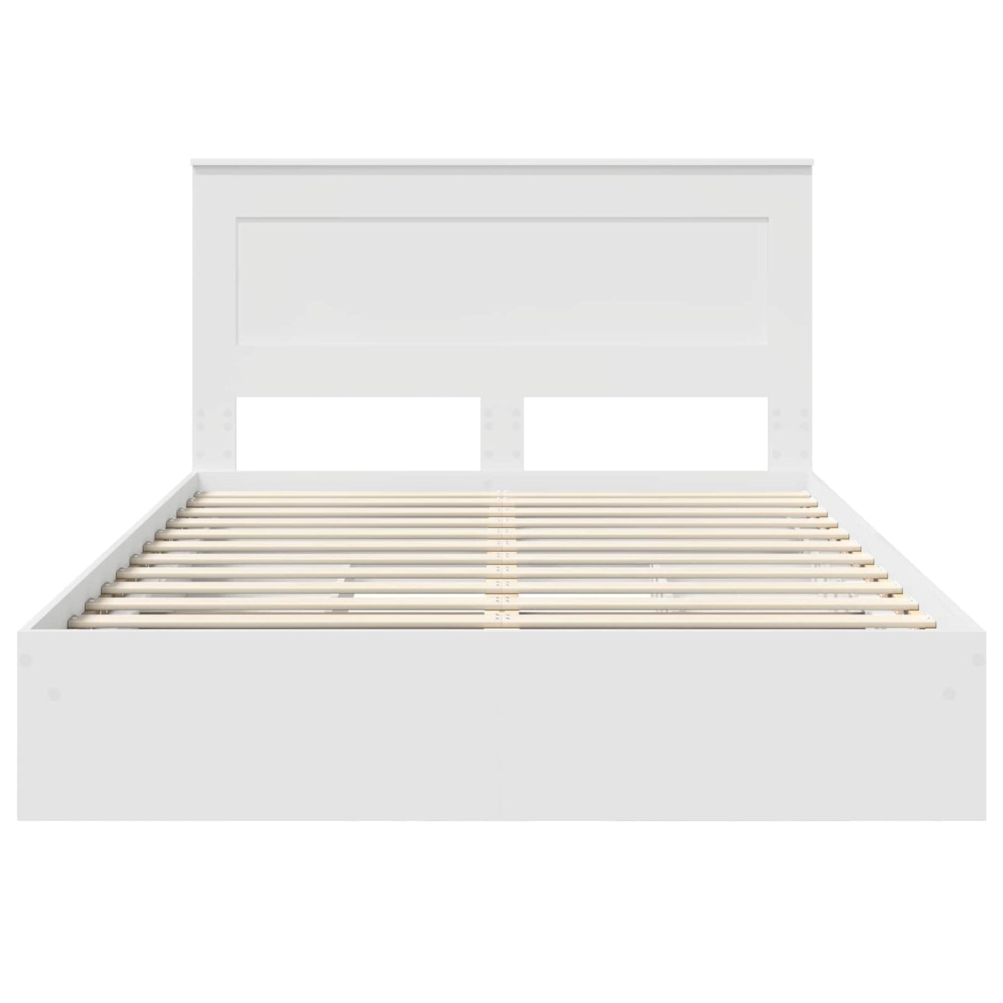 vidaXL Lit de rangement avec tête de lit Blanc 140 x 190 cm Bois d'ingénierie