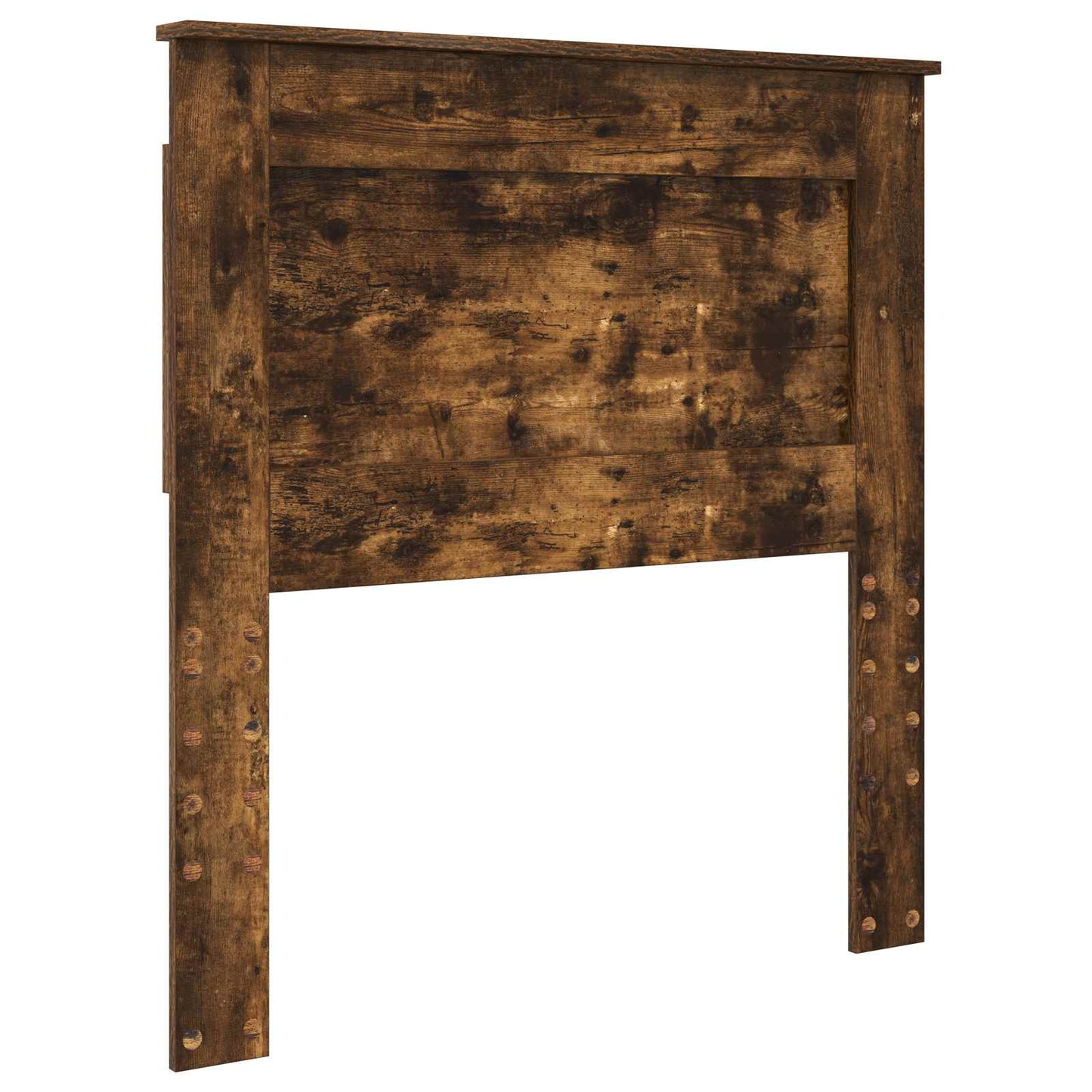 vidaXL Lit de rangement en aggloméré chêne fumé 90 x 190 cm