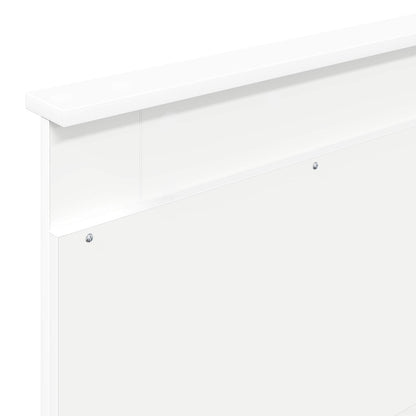 vidaXL Aufbewahrungsbett mit Kopfteil Weiß 75 x 190 cm Holzwerkstoff