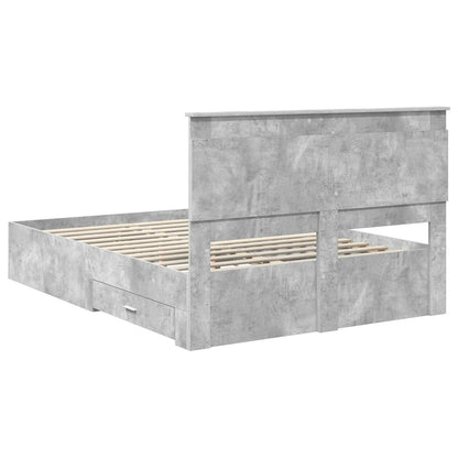 Bettgestell mit Schubladen mit Kopfteil Holzwerkstoff