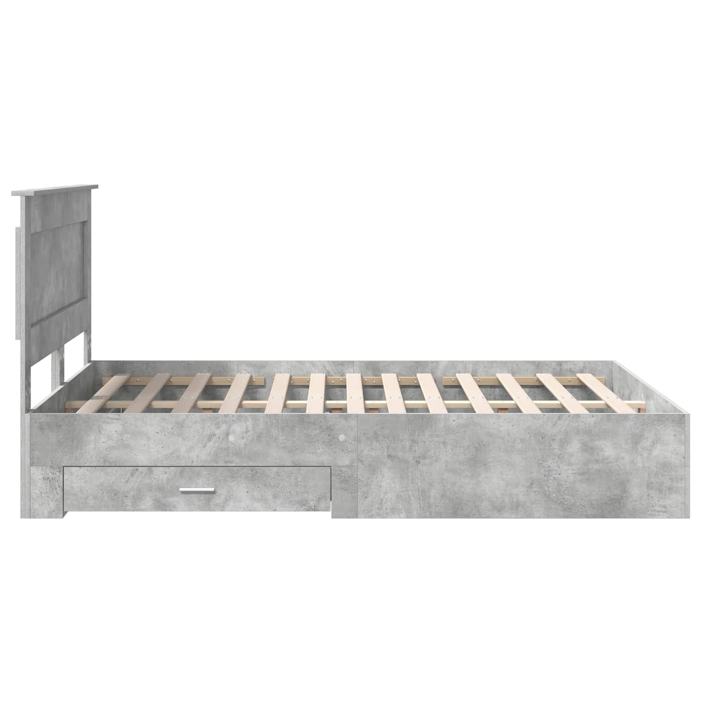 Bettgestell mit Schubladen mit Kopfteil Holzwerkstoff