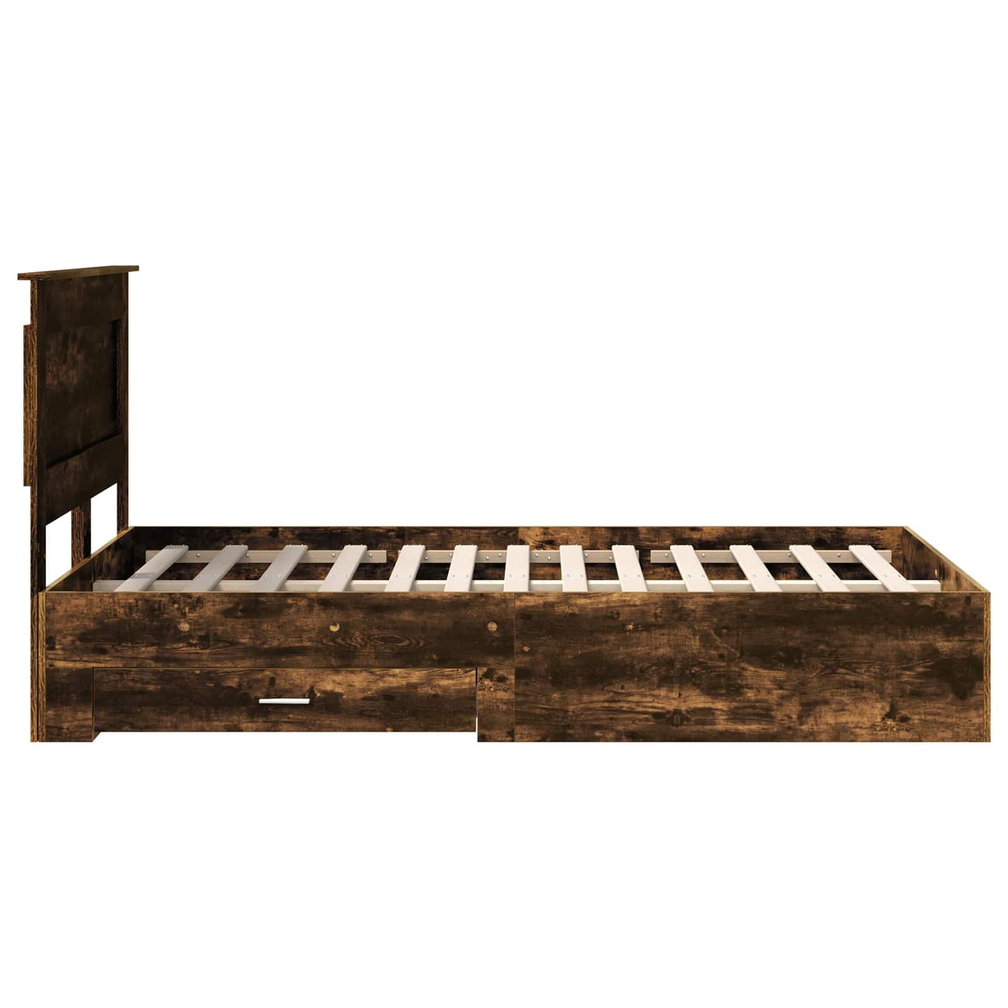 Bettgestell mit Schubladen mit Kopfteil Holzwerkstoff