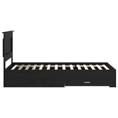 Bettgestell mit Schubladen mit Kopfteil Holzwerkstoff