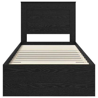 Bettgestell mit Schubladen mit Kopfteil Holzwerkstoff