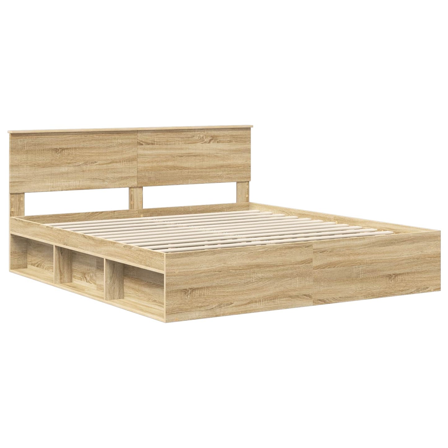 vidaXL Cadre de lit Sonoma 180 x 200 cm en pin massif