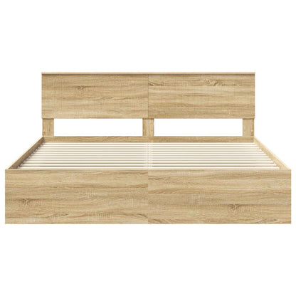 vidaXL Cadre de lit Sonoma 180 x 200 cm en pin massif