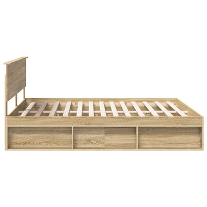 vidaXL Cadre de lit Sonoma 180 x 200 cm en pin massif
