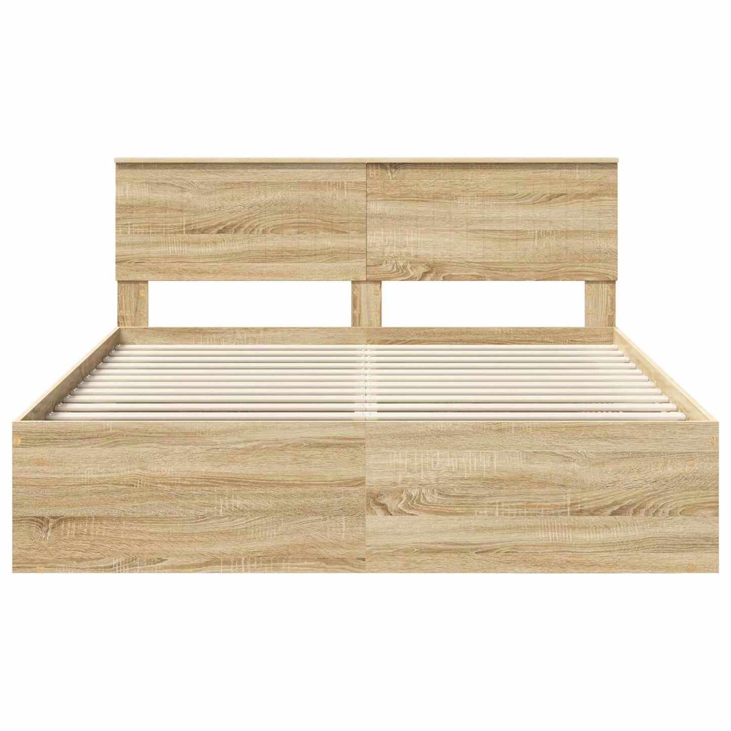 vidaXL Cadre de lit Sonoma 160 x 200 cm Bois de pin massif