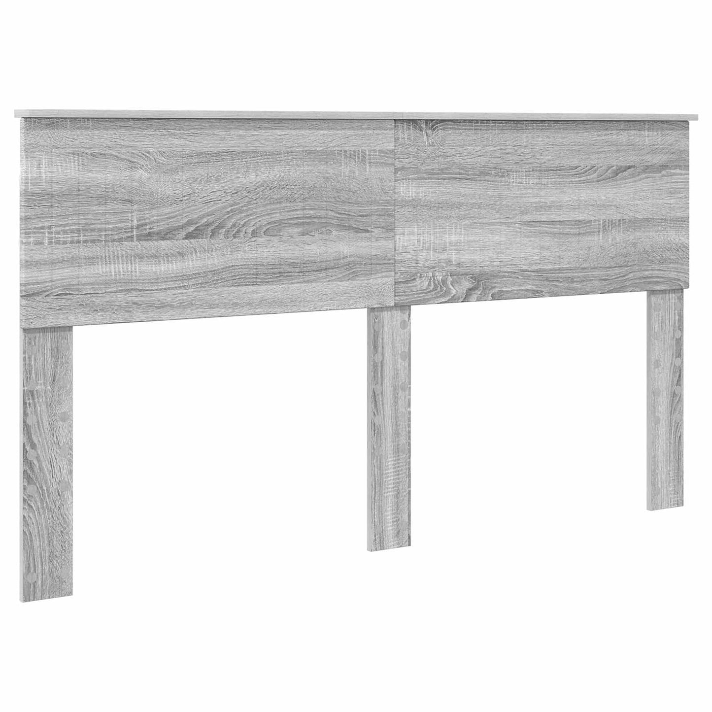 vidaXL Bettrahmen Graues Sonoma 160 x 200 cm Massives Kiefernholz