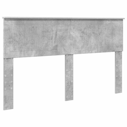 vidaXL Bettrahmen Beton Grau 150 x 200 cm Massives Kiefernholz