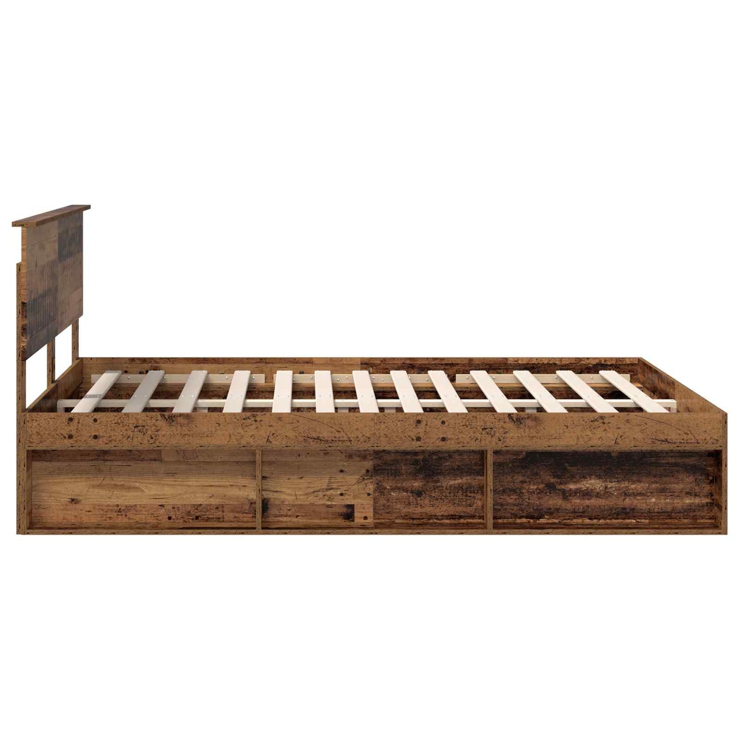 vidaXL Bettrahmen Altholz 150 x 200 cm Massives Kiefernholz