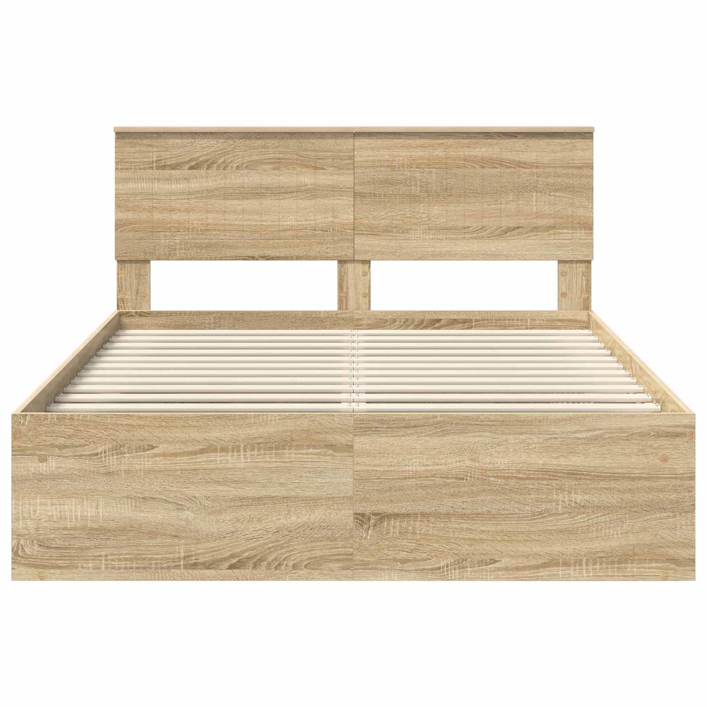 vidaXL Bettrahmen Sonoma 140 x 190 cm Massives Kiefernholz