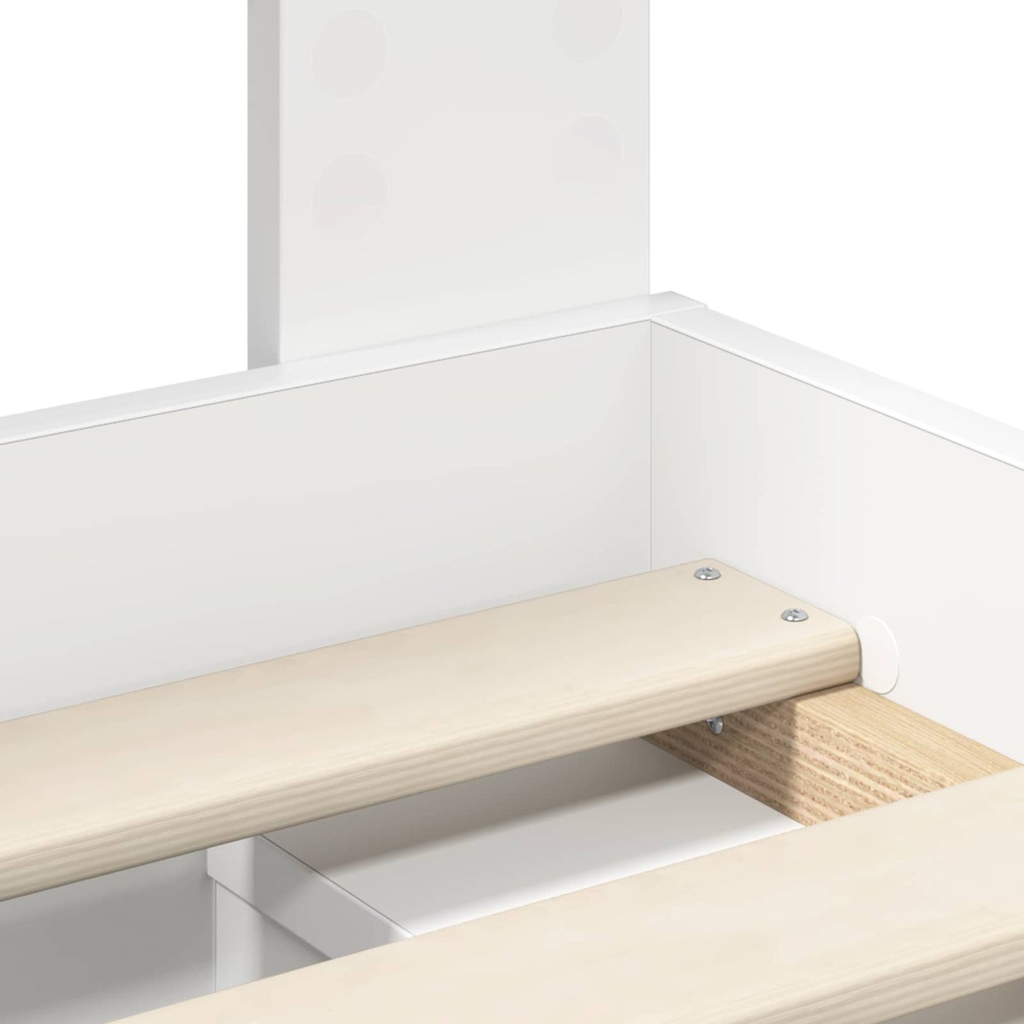vidaXL Bettrahmen mit Kopfteil Weiß 120 x 200 cm Massives Kiefernholz
