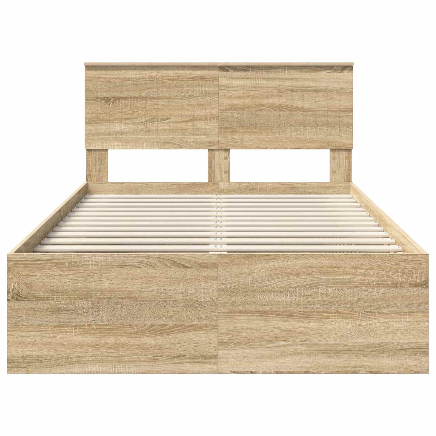 vidaXL Bettrahmen Sonoma 120 x 190 cm Massives Kiefernholz